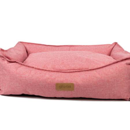 Cama modelo Monforte Rectangular Rosa 70 x 60 cm para perros de la marca Gloria