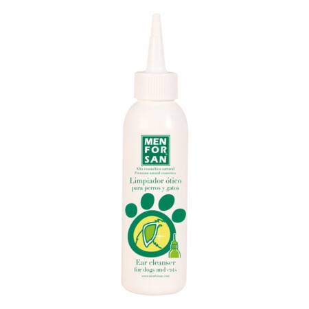 Limpiador ótico para perros y gatos Menforsan para Perro y gato 125 ml.