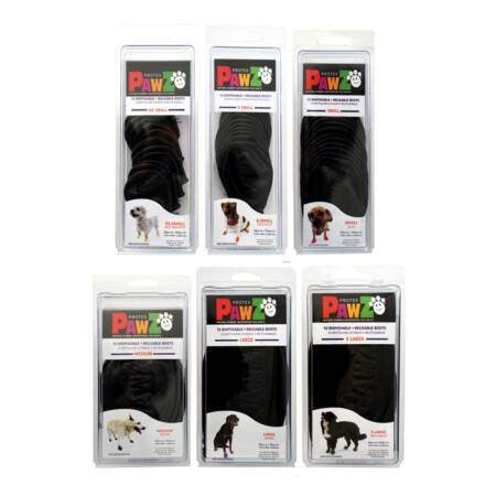 Botas para perros Negras de la marca Pawz Dog  2