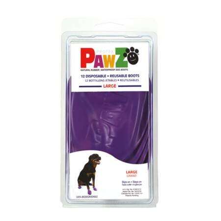 Botas para perros Moradas de la marca Pawz Dog 10