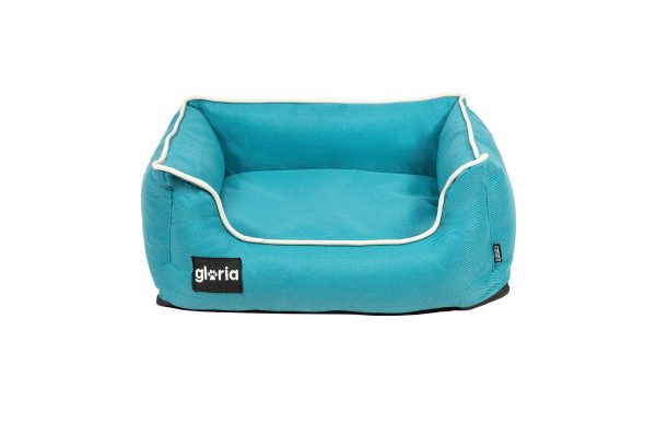 Cuna modelo Ametz rectangular para perros de la marca Gloria  76 x 69 cms. Azul Eléctrico