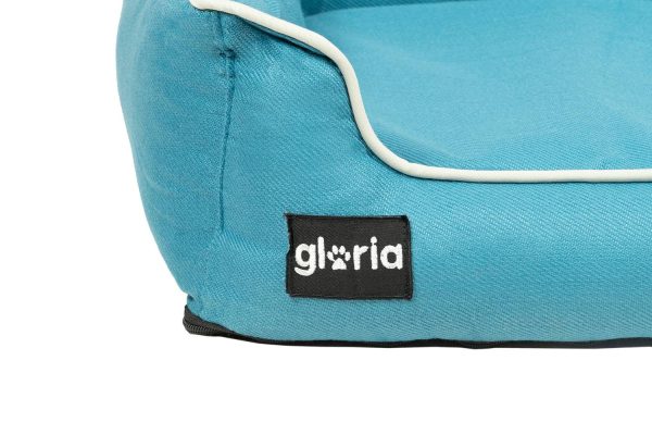 Cuna modelo Ametz rectangular para perros de la marca Gloria  76 x 69 cms. Azul Eléctrico - Imagen 3