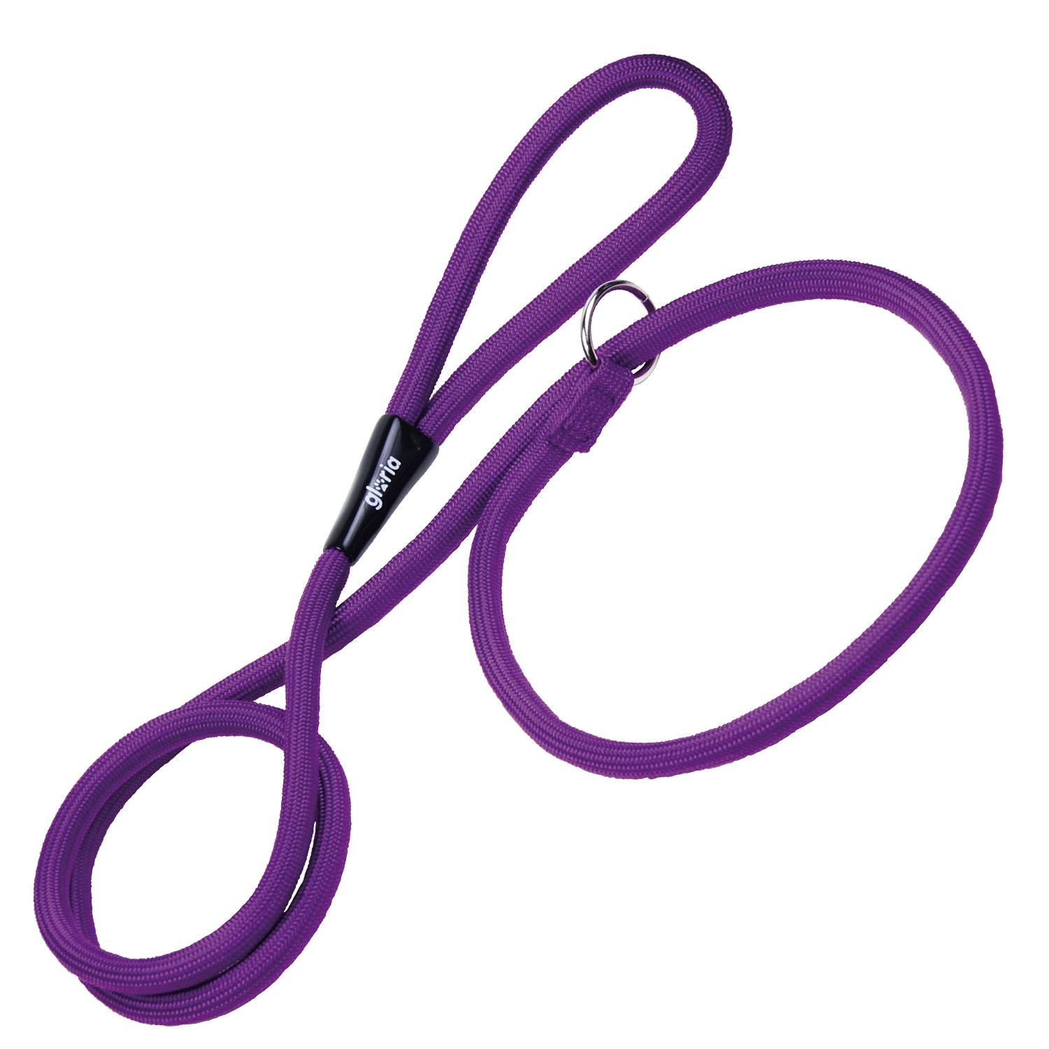 Correa/collar adiestramiento para perros de la marca Gloria 140 cms y con 10 mm. Morado