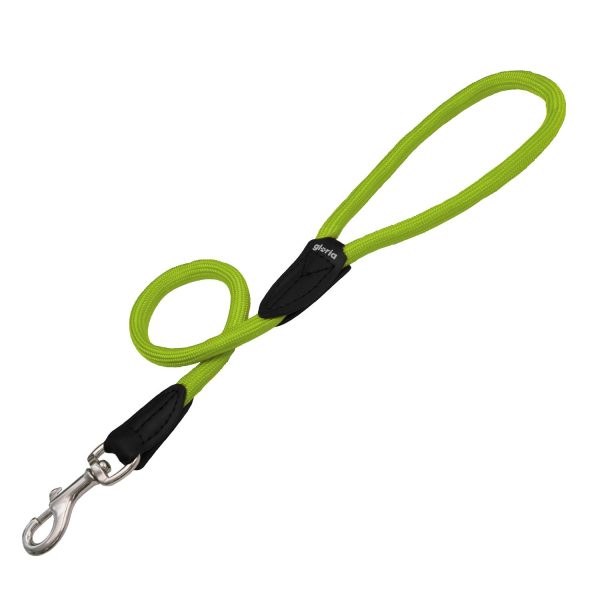 Correa de de nylon redondo para perros de la marca Gloria  60 cms y con 12 mm. Verde