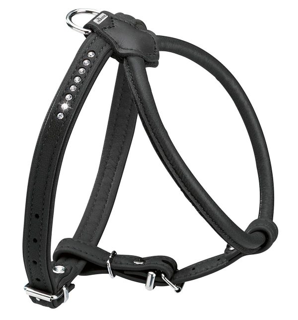 Arnés modelo Round & Soft Luxus Elk Petit 27 cm Negro de la marca Hunter