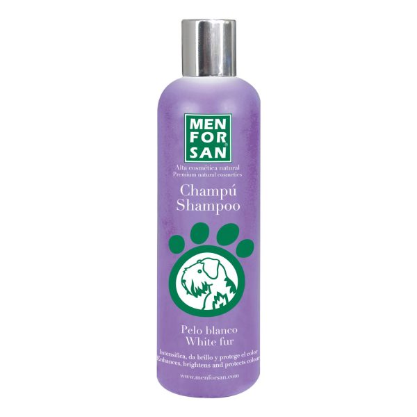 Champú pelo blanco Menforsan para Perro 300 ml.